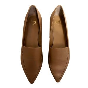 NWT Marc Fisher Nude Leather Zurri Loafers Sz 9